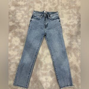Kensie Light Gray Straight Leg Jeans